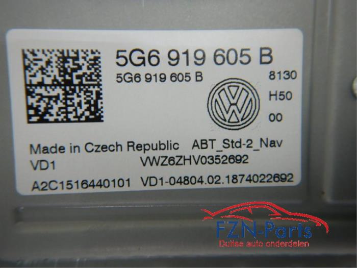 VW Golf 7 Facelift Navigatie Display Discovery