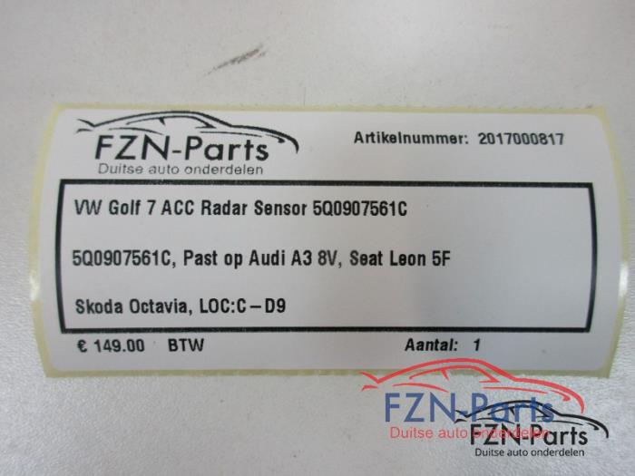 Radar sensor Volkswagen Golf (22745477)