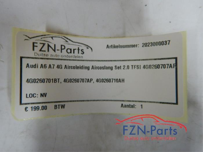 Audi A6 A7 4G Aircoleiding Aircoslang Set 2.0 TFSI
