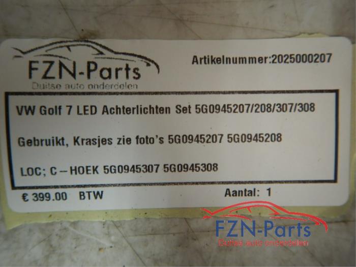 VW Golf 7 LED Achterlichten Set