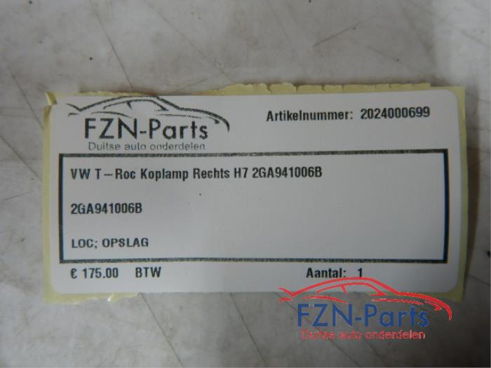 VW T-ROC Koplamp Rechts H7