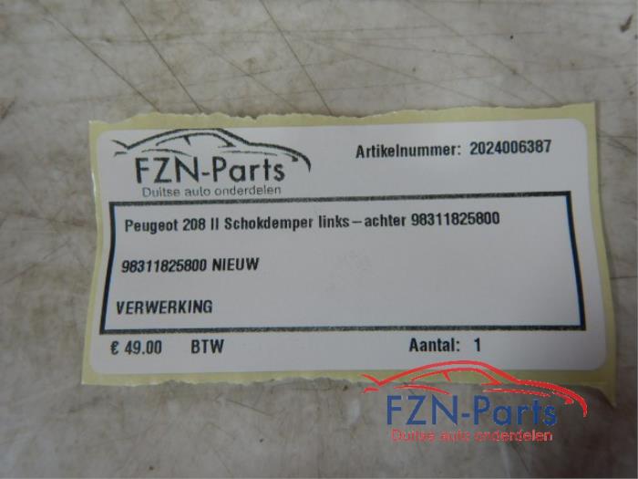 Peugeot 208 II Schokdemper Links-achter