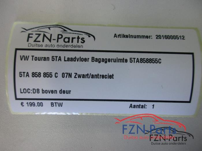 VW Touran 5TA Laadvloer Bagageruimte