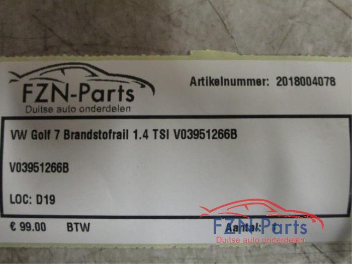Brandstof retourleiding Volkswagen Golf (22743987)