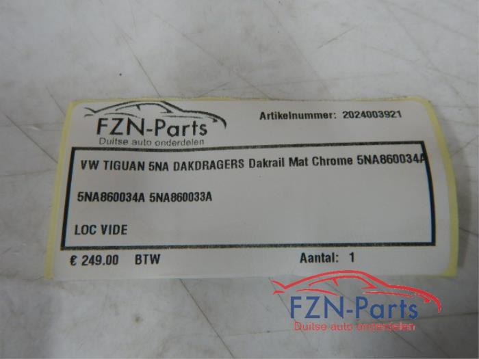 VW Tiguan 5NA Dakdragers Dakrail Mat Chrome