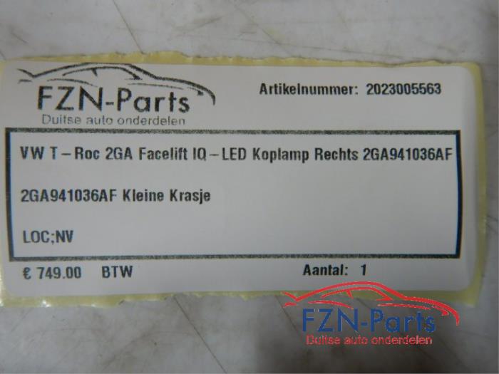 Koplamp rechts Volkswagen T-Roc (22722903)