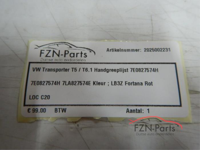 VW Transporter T5/T6.1 Handgreeplijst