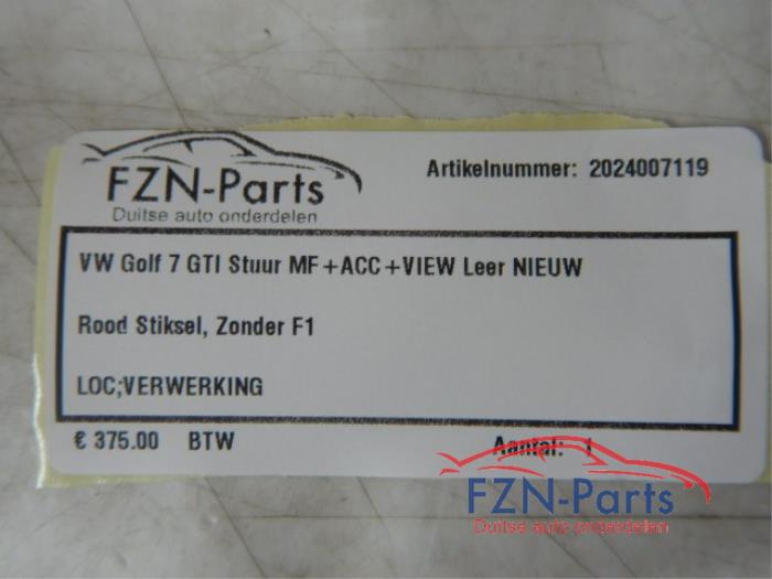 VW Golf 7 GTI Stuur MF+ACC+VIEW Leer Nieuw 1.4 GTE Hybrid 106227 01-05-2014 01-08-2020
1.2 TSI 57456 01-11-2012 01-03-2017
1.4 TSI 105911 01-05-2014 01-08-2020
1.0 TSI 124239 01-11-2016 01-08-2020
2.0 GTI 106229 01-11-2013 01-07-2017
1.4 TSI MultiFuel 106414 01-12-2013 01-07-2018
2.0 GTI Clubsport S 120193 01-09-2016 01-03-2017
1.6 TDI 59068 01-01-2013 01-03-2017
1.6 TDI 4motion 57460 01-11-2012 01-03-2017
2.0 GTI TCR