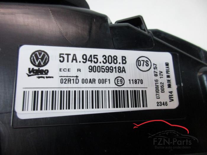 VW Touran 5TA LED Achterlicht Rechts ( Achterklep )