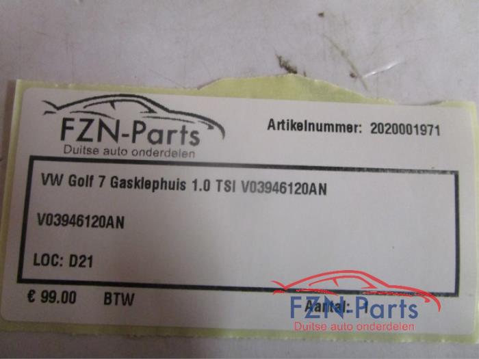 VW Golf 7 Gasklephuis 1.0 TSI