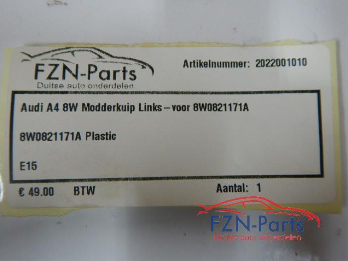 Audi A4 8W Modderkuip Links-voor