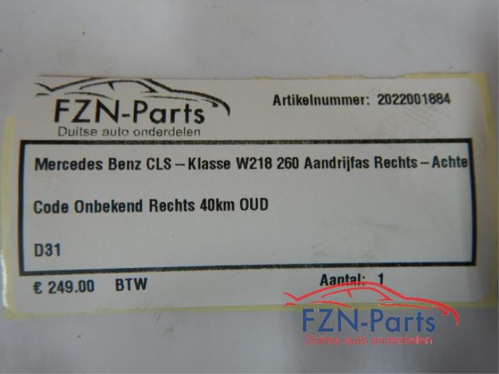 Aandrijfas rechts-achter Mercedes CLS-Klasse (22725935)