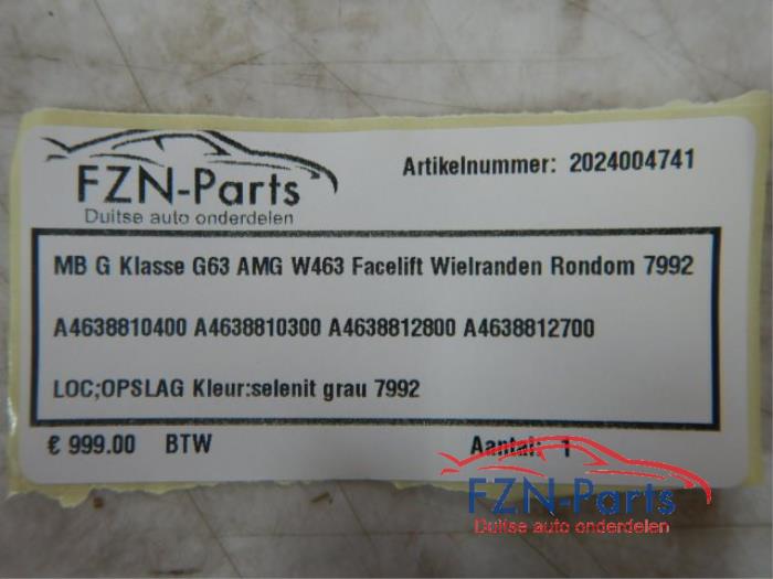 Mercedes-Benz G-Klasse G63 AMG W463 Wielranden rondom 7992