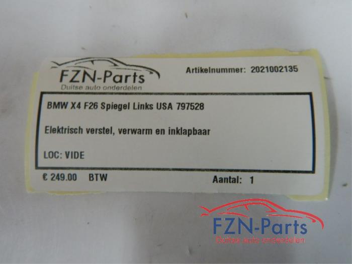 Buitenspiegel links BMW X4 (22725659)