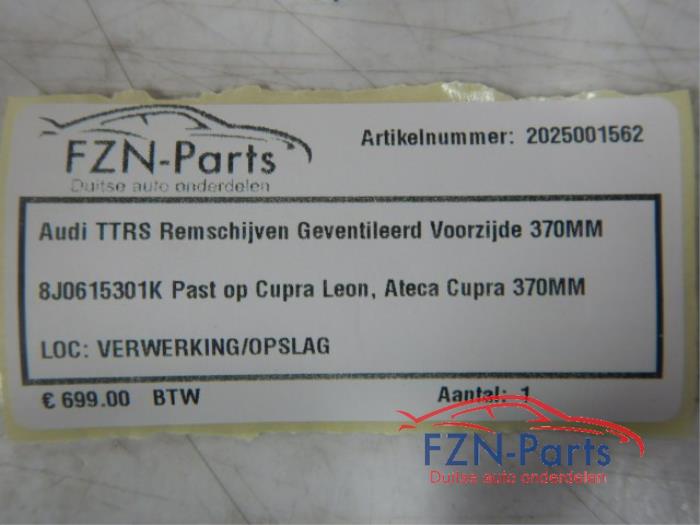Remschijf voor Audi TT (22738660)