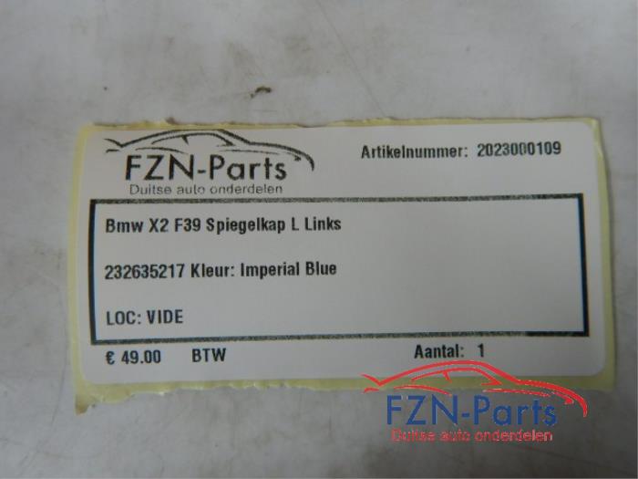 BMW X2 F39 Spiegelkap L Links