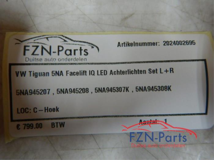 Achterlichtset links+rechts Volkswagen Tiguan (22725727)
