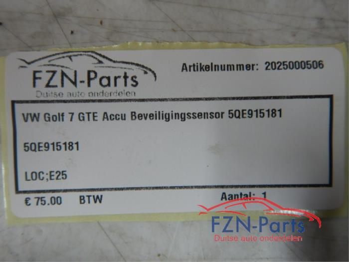 VW Golf 7 GTE Accu Beveiligingssensor
