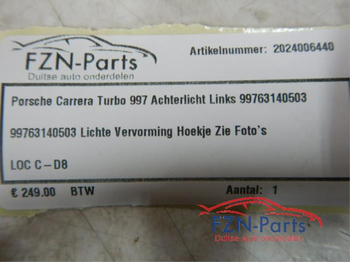 Porsche Carrera Turbo 997 Achterlicht