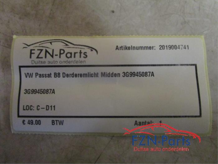 VW Passat B8 Derde remlicht Midden