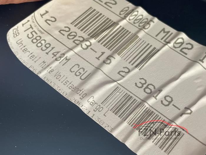 vw id.Buzz Cargo Dashboardkastje met Luchtrooster palladium