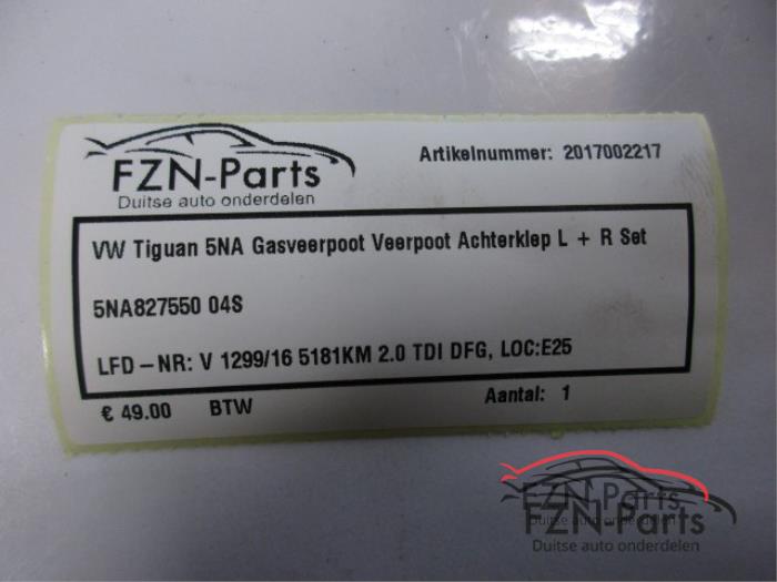 Set Gasdempers Achterklep Volkswagen Tiguan (22744484)