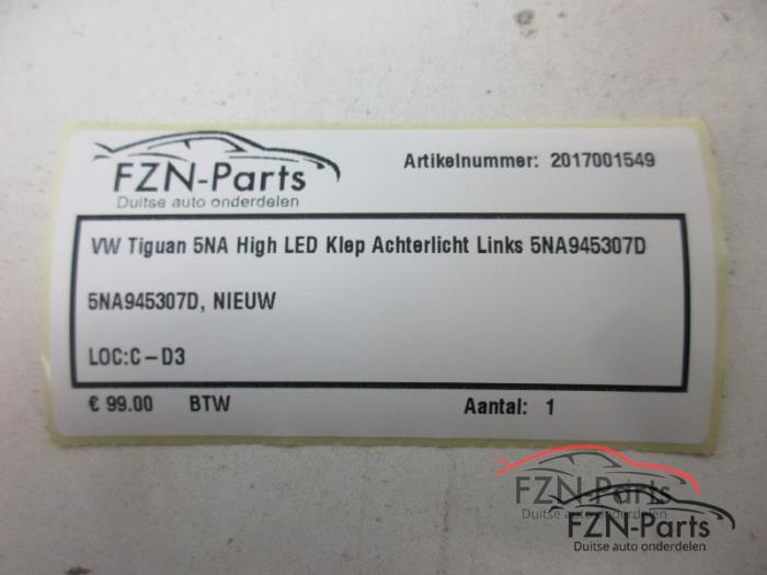 VW Tiguan 5NA High LED Klep Achterlicht Links