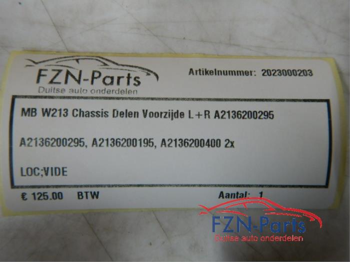 Mercedes Benz W213 Chassis Delen Voorzijde L + R