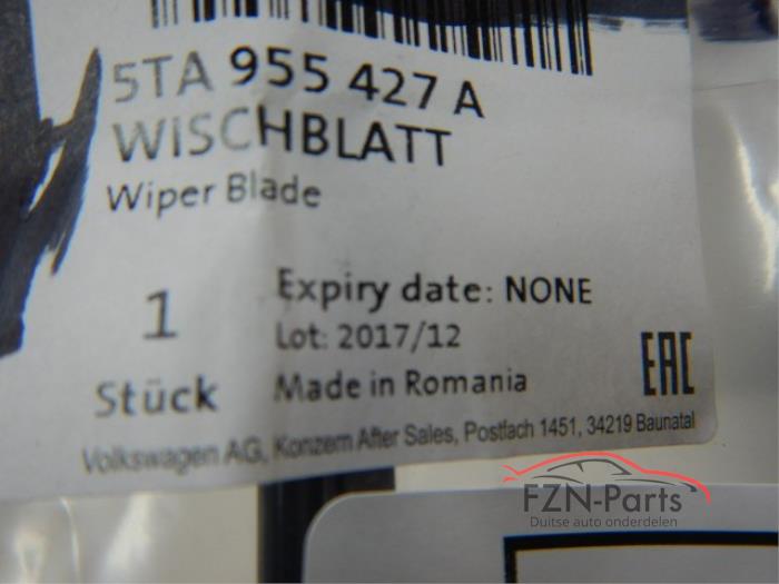VW Touran 5TA AREO Ruitenwisser blad Achter