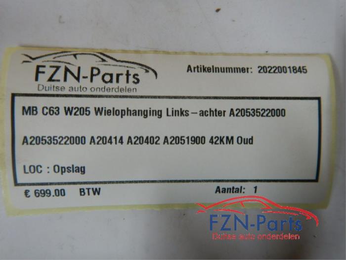 Wielophanging links-achter Mercedes C-Klasse (22729551)