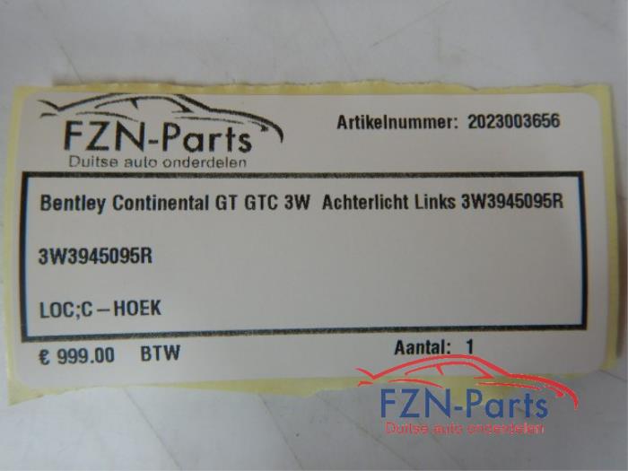 Achterlicht links Bentley Continental GT (22724743)