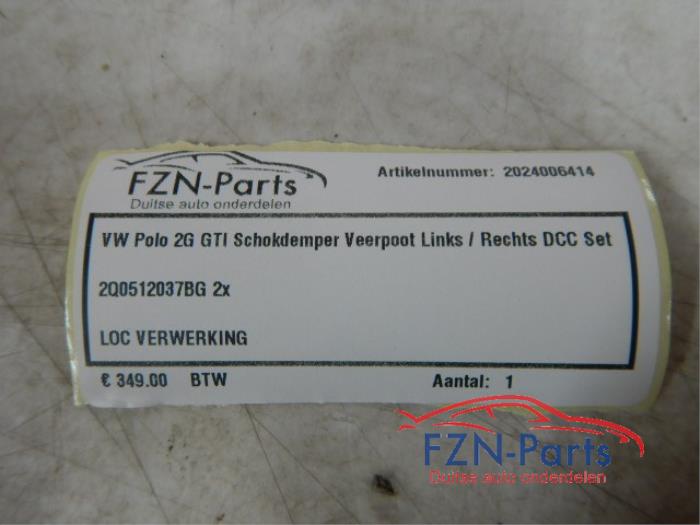 Schokdemperpoot links-achter Volkswagen Polo (22741320)