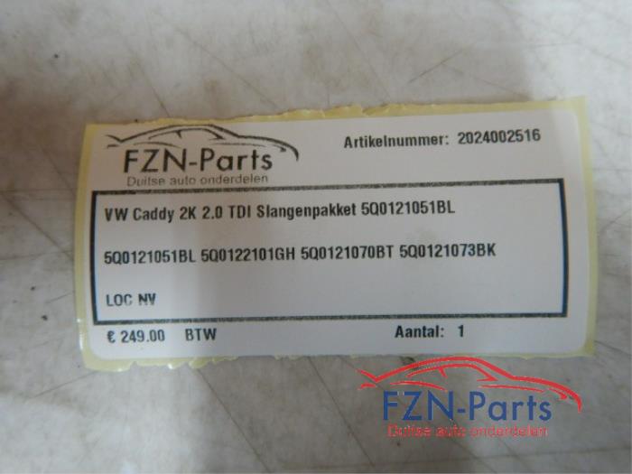 VW Caddy 2K 2.0 TDI Slangenpakket