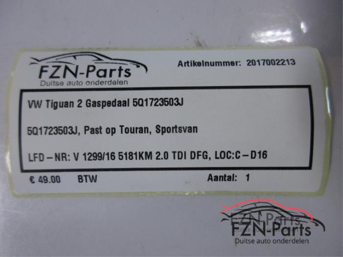 Gaspedaal Volkswagen Golf Sportsvan (22734090)