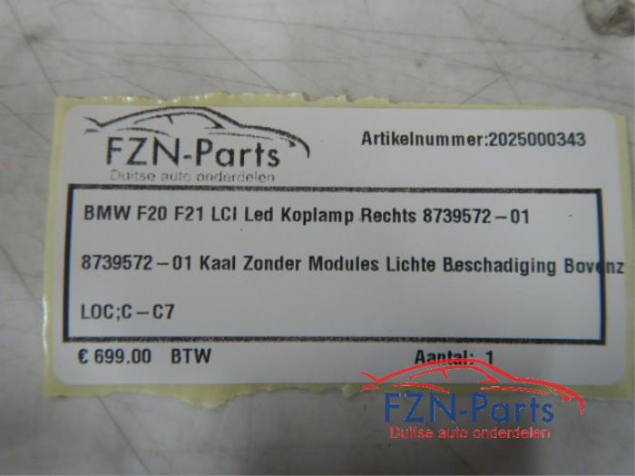 BMW F20 F21 LCI Led Koplamp Rechts