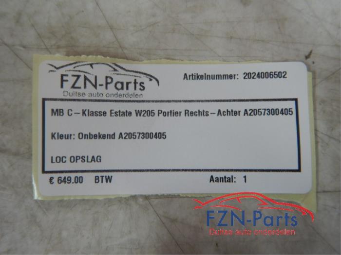 Portier 4Deurs rechts-achter Mercedes C-Klasse (22723868)