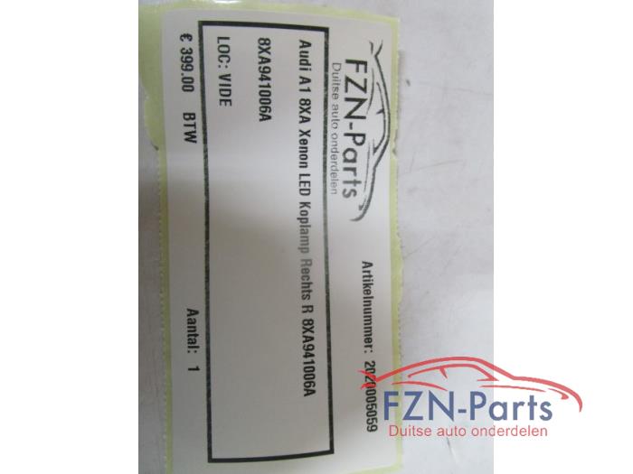 Audi A1 8XA Xenon LED Koplamp Rechts R