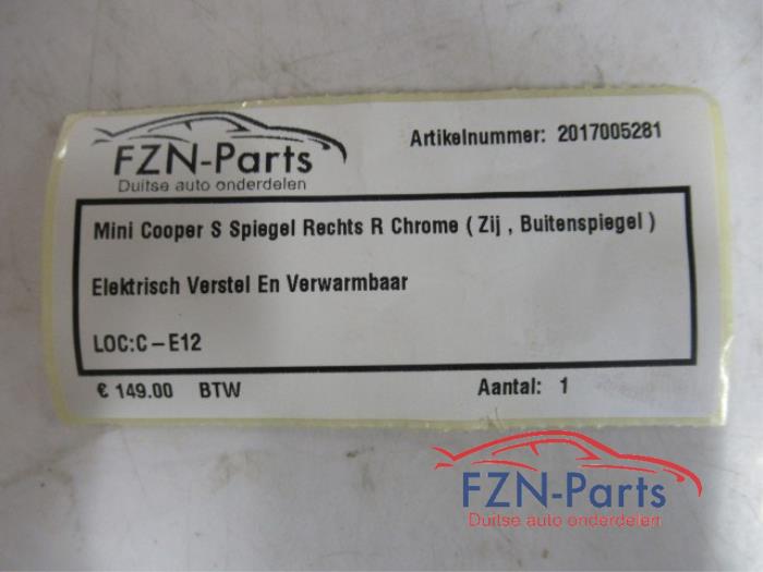 Mini Cooper R56 Spiegel Links L Chrome ( Zij, Buitenspiegel )