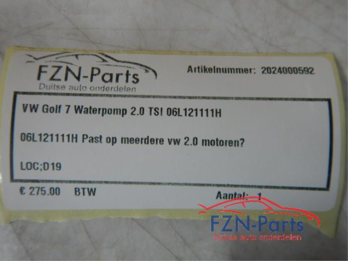 VW Golf 7 Waterpomp 2.0 TSI