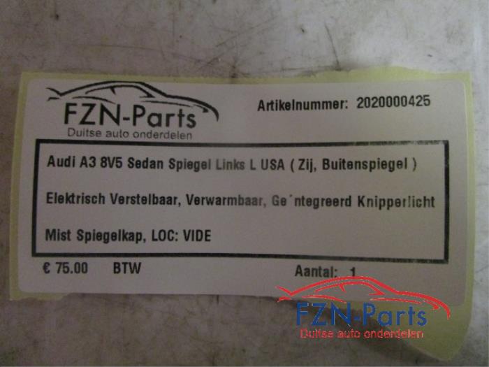 Buitenspiegel rechts Audi A3 (22724984)