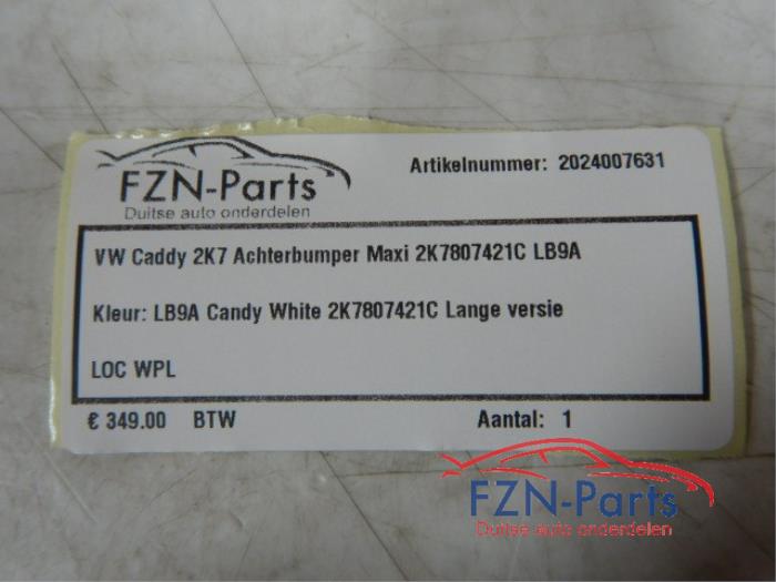 Achterbumper Volkswagen Caddy (22723746)