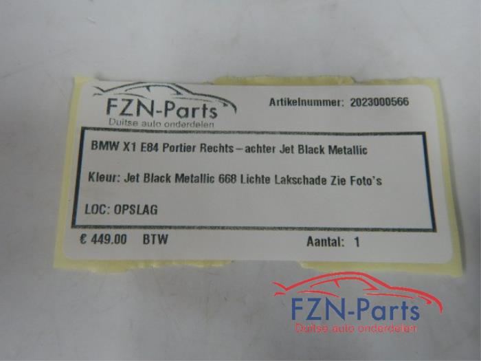 Portier 4Deurs rechts-achter BMW Diversen (22723887)