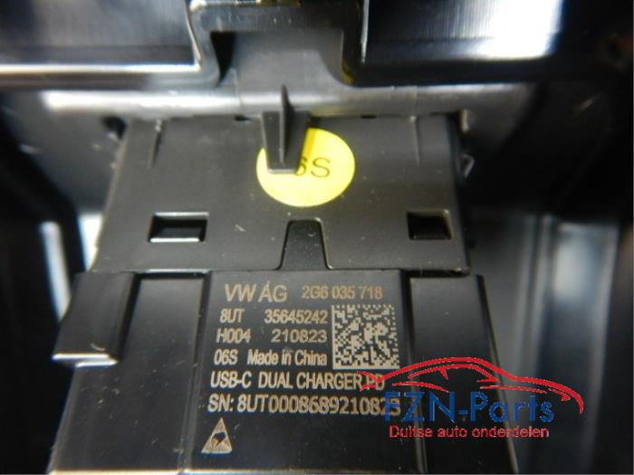 VW Tiguan 571 Middenconsole Armsteun Achterzijde USB-C
