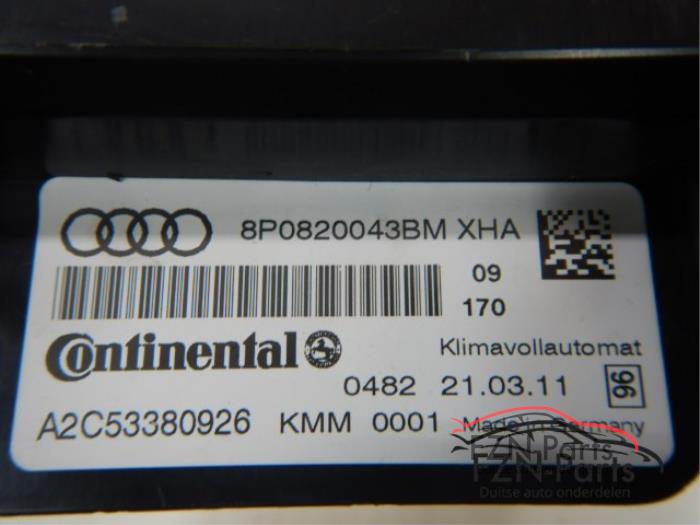 Climatronic Paneel Audi A3 (22743419)