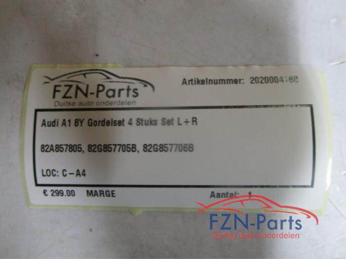 Veiligheidsgordel set voor + achter Audi A1 (22741593)