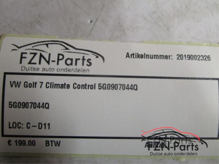 Climatronic Paneel Volkswagen Golf (22745172)