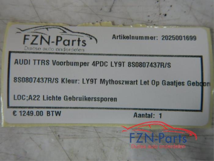 Voorbumper Audi TT (22722265)