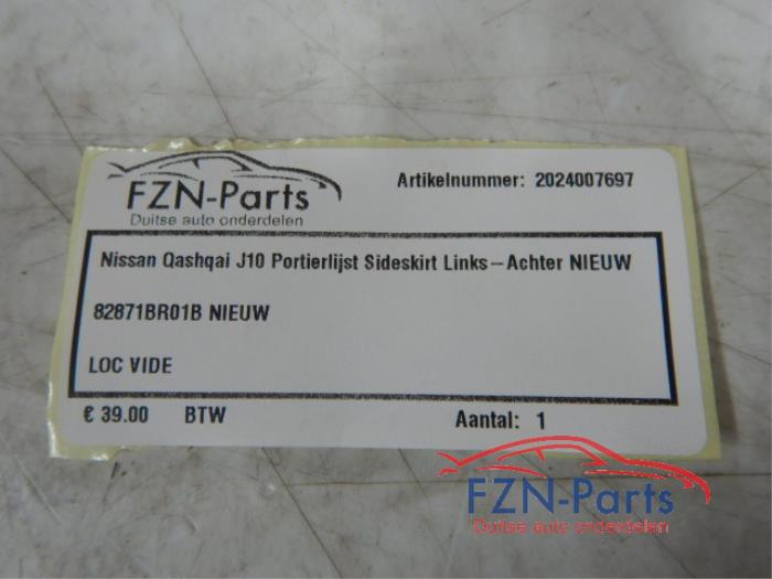 Nissan Qashqai J10 Portierlijst Sideskirt Links-achter