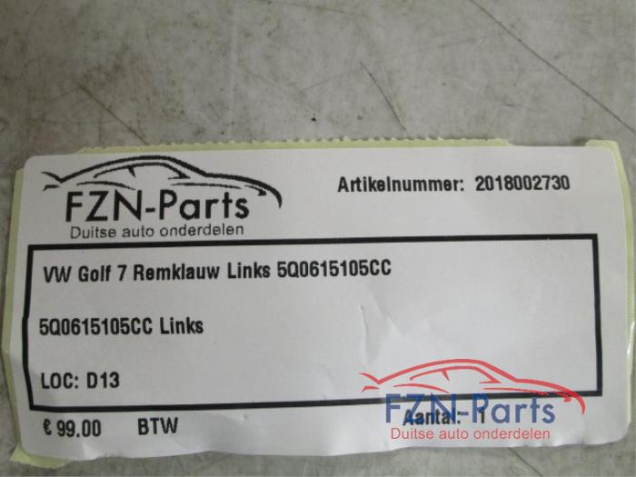 VW Golf 7 Remklauw Links