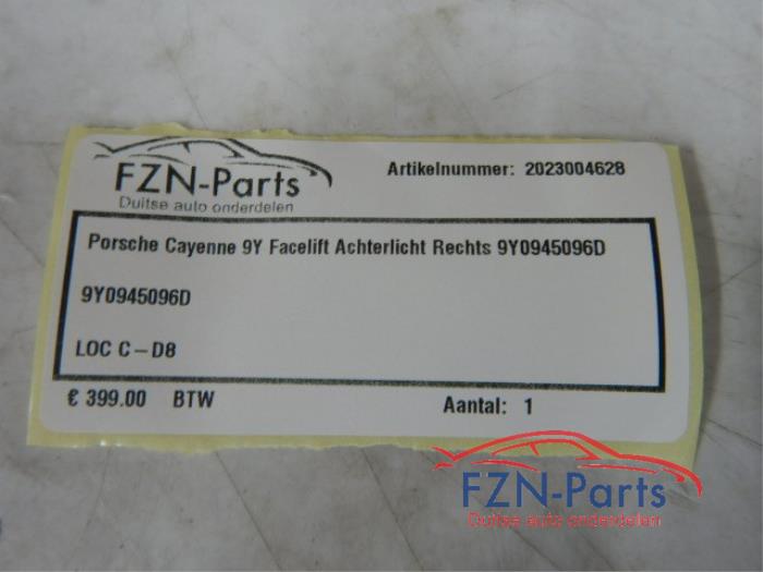 Achterlicht rechts Porsche Cayenne (22725626)
